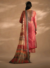 Nayab By Myeesha Embroidered Net Unstitched 3 Piece Suit - MY23NF 08 TEERMEERI